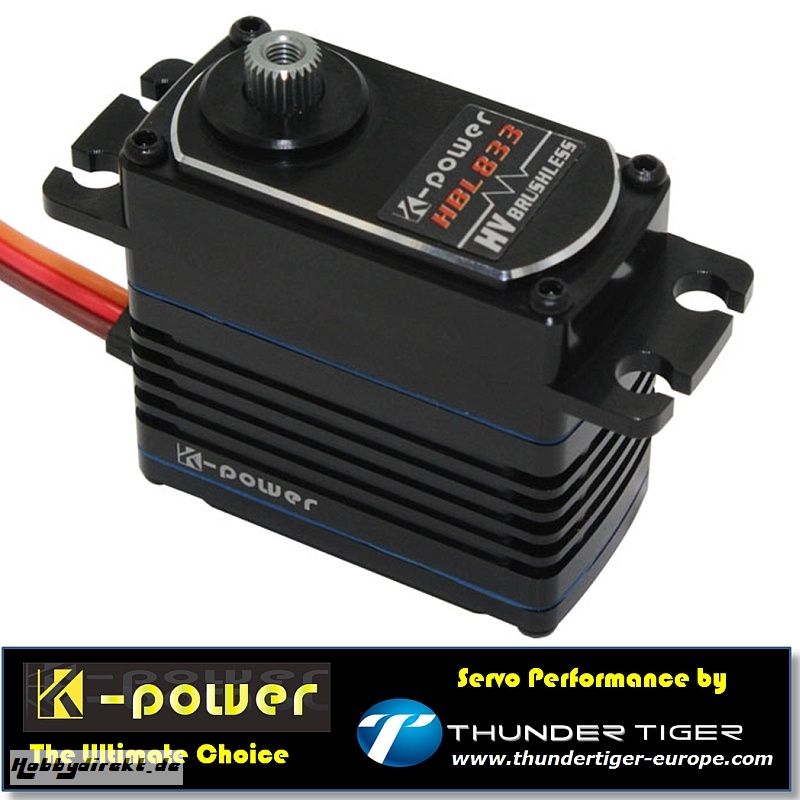 K-POWER by TTE Servo HV Brushless Digital HBL833 Thunder Tiger 042HBL833