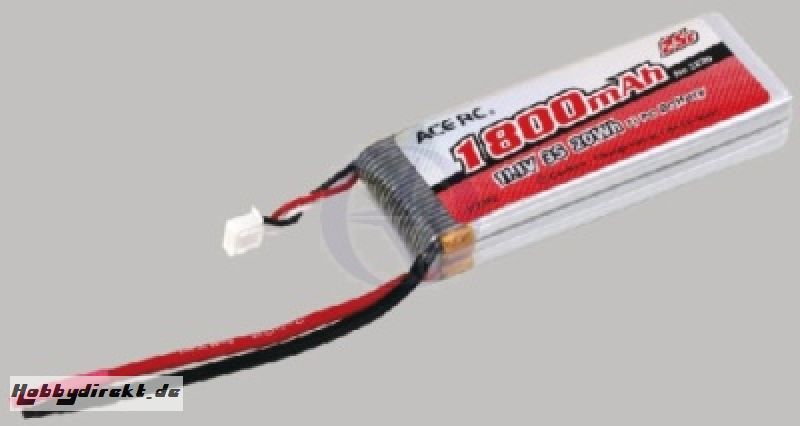 LiPo 3S-1800 15C 11,1V, ACE Thunder Tiger 2825