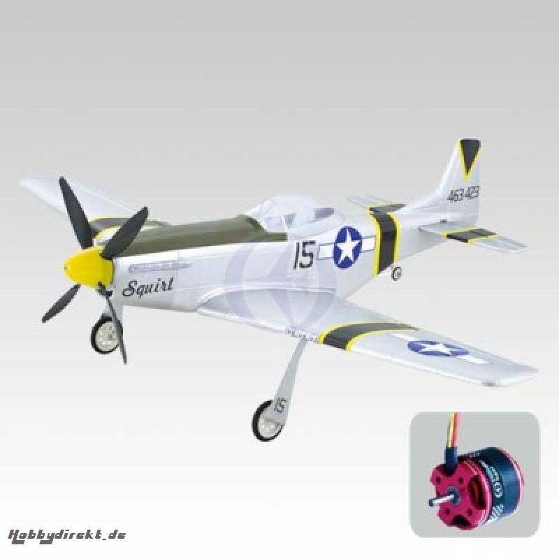 P-51 Mustang EP OBL mit Brushless Antriebsset Thunder Tiger 432