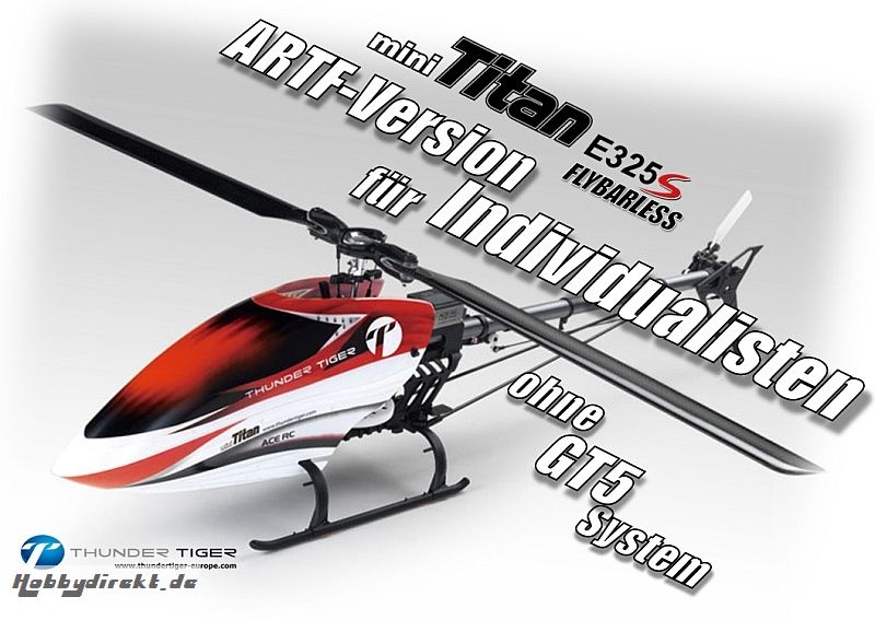 MINI TITAN E325S Flybarless ARTF ohne GT5.2, inkl. Digital- Thun