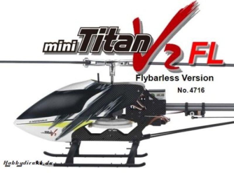 Mini Titan E325 V2 SE Flybarless & Heck-Starr-Antrieb KIT Thunde