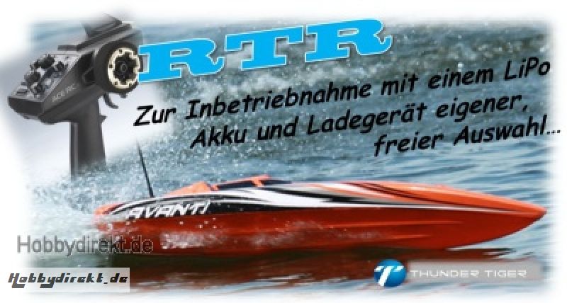 AVANTI OBL RTR Brushless Kompakt-Power-Boot 2.4GHz Thunder Tiger 5129-F11O