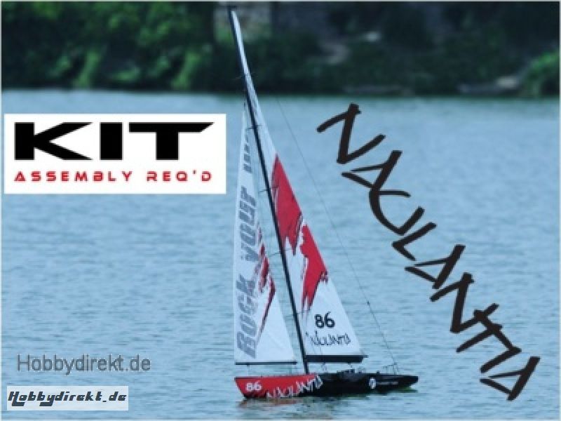 Racing-Segel-Yacht NAULANTIA 1:25, RTR 27MHz, ROT Thunder Tiger