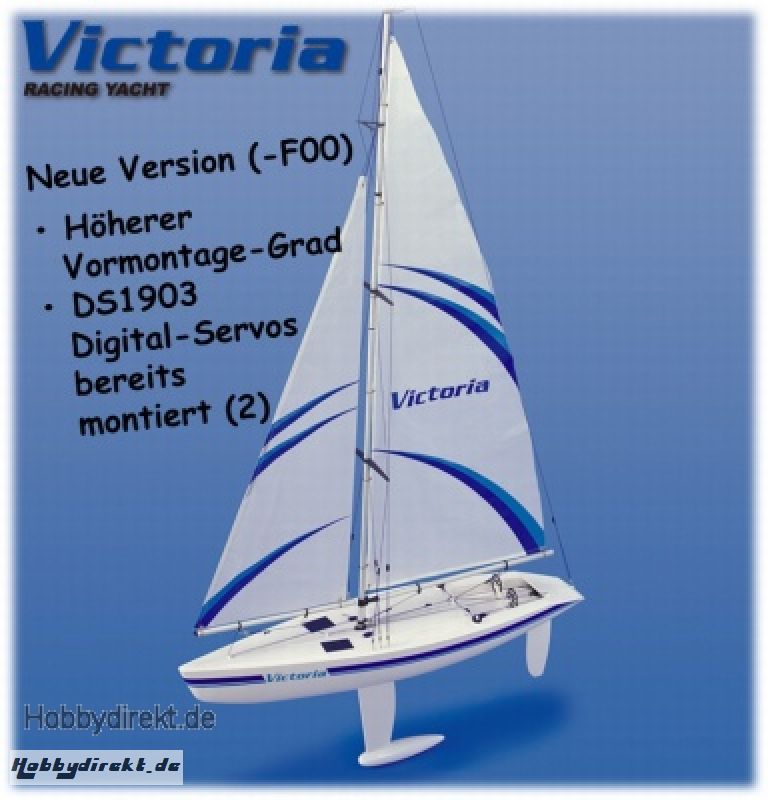 VICTORIA Segelyacht, inkl. Digi-Servos teil-vormontiert Thunder Tiger 5556-F00