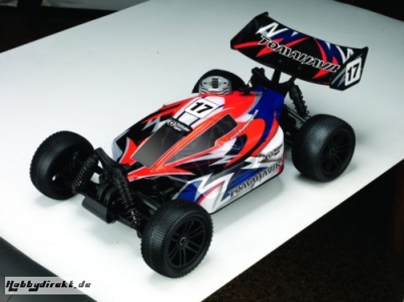 TOM BX 1:10 Nitro 4WD Buggy 3,0ccm RTR 2.4G, ROT iFHss+ Thunder Tiger 6195-F271