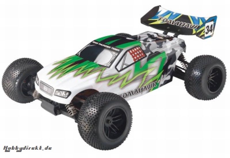 TOM ST 1:10 Nitro 3,0ccm 4WD Truggy RTR 2.4G, GRÜN-GELB Thunder Tiger 6197-F284