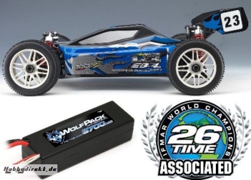 EB4 G3 1:8 4WD Brushless Buggy 2000KV RTR 2.4G BLAU iFHss+ Thund