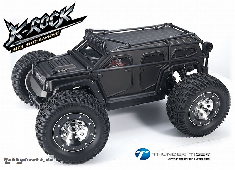 K-ROCK MT4 G5 1:8 Brushless 4WD Monster-Truck SCHWARZ RTR Thunder Tiger 6406-F111