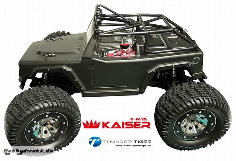 KAISER e-MTA 1:8 Brushless 4WD 6S Monster-Truck SCHWARZ RTR Thunder Tiger 6411-F111