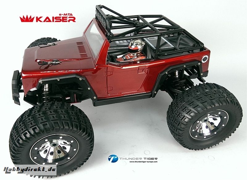 KAISER e-MTA 1:8 Brushless 4WD 6S Monster-Truck ROT RTR Thunder Tiger 6411-F112