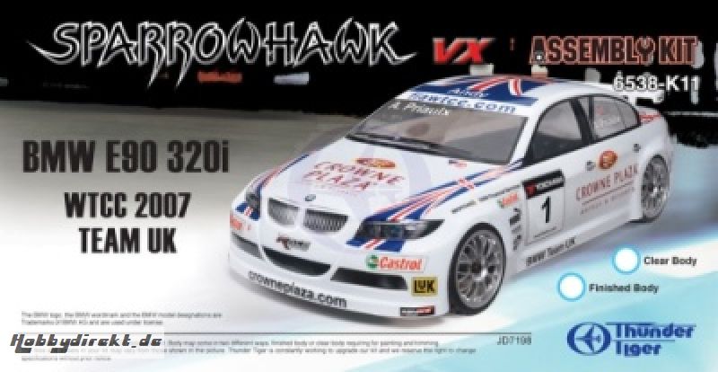 BMW WTCC#1(F) Sparrowhawk VX Kit Thunder Tiger 6538-K11B