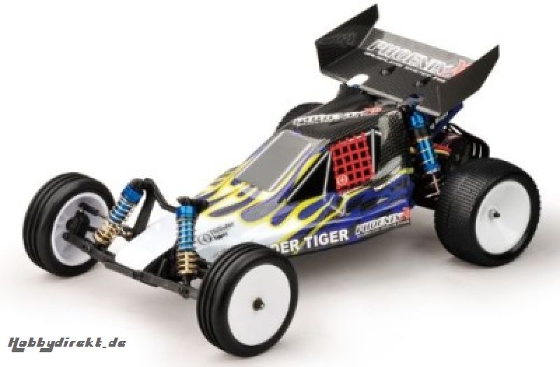 PHOENIX XB 2WD Brushless Buggy 1:10 RTR 2.4G BLAU-GELB Flame Thu