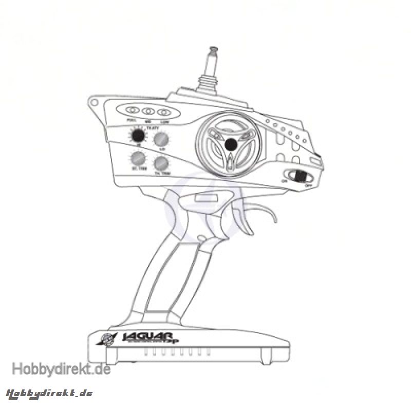 Jaguar T2P Pistolensender 2-Kanal 40MHz / Thunder Tiger AQ0458