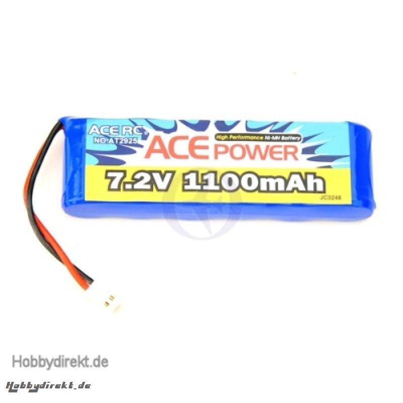 Akku-Stick-Pack NiMH 7,2V, 1100mAh (Stecker klein & weiß) Thunder Tiger AT2925