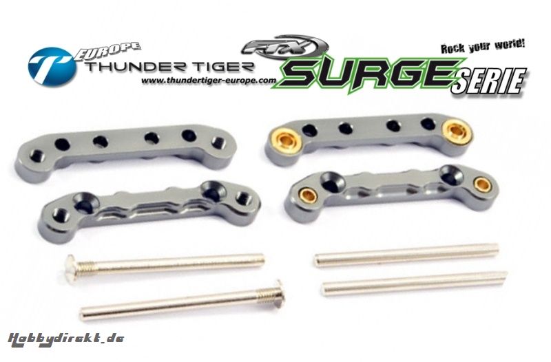 FTX SURGE Tuning Querlenker-Halter Alu CNC, Komplett-Set Thunder Tiger FTX7324