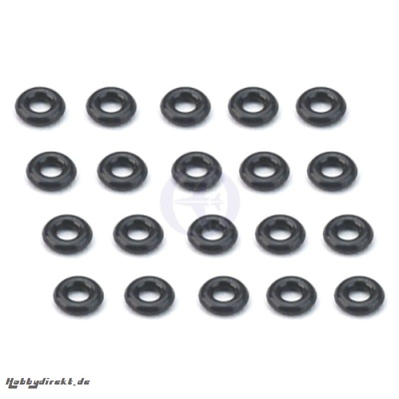 O-Ring d:1,9mm, Gummi, schwarz Thunder Tiger PD0975