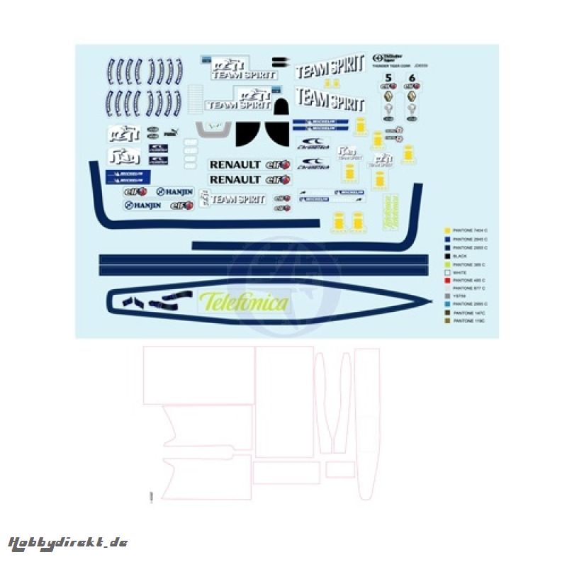 Dekor Reanult F1 UNO Thunder Tiger PD7147