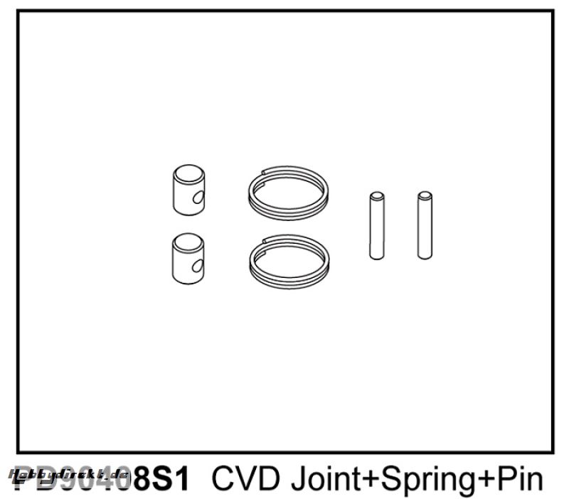 KAISER XS CVD Kardan Kleinteile (2) Thunder Tiger PD90408S1