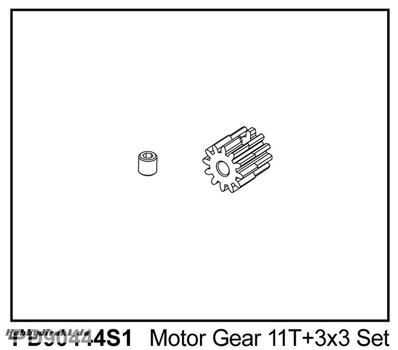 KAISER XS Motor-Ritzel Modul 0,6, 11 Zähne Thunder Tiger PD90444S1