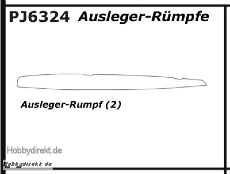 VOLANS Ausleger-Rümpfe (2) für 5548 Thunder Tiger PJ6324