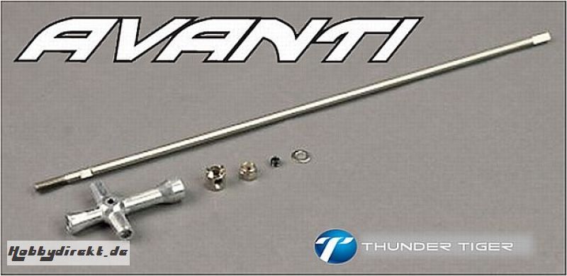 AVANTI Antriebs-Welle, 4x285mm, Stahl, Set Thunder Tiger PJ6379