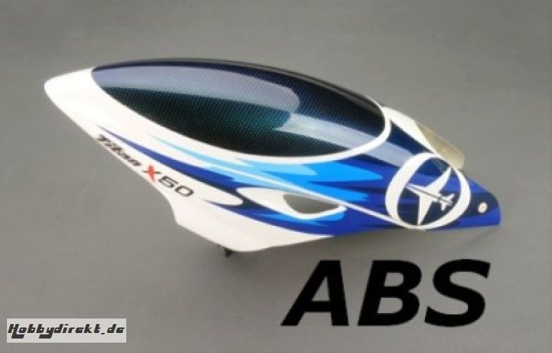 X50 ABS 3D Haube TEAM-Design BLAU für 4855, 4856, 4757 Thunder Tiger PV1431-L