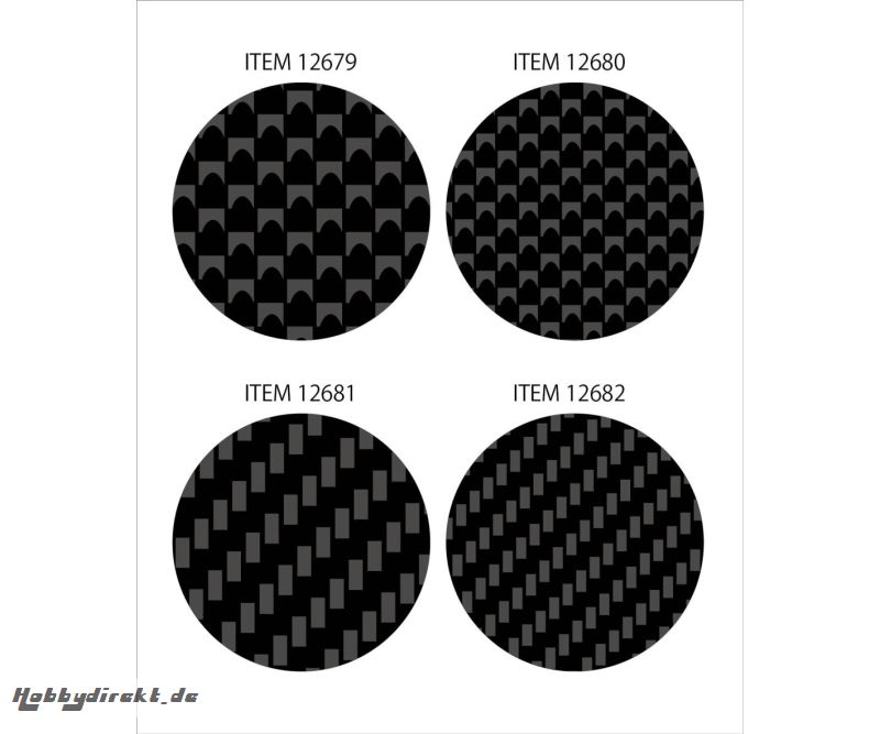 1:6/1:12/1:24 Carbon Dekor Glatt/Ex.Fein Tamiya 12680 300012680