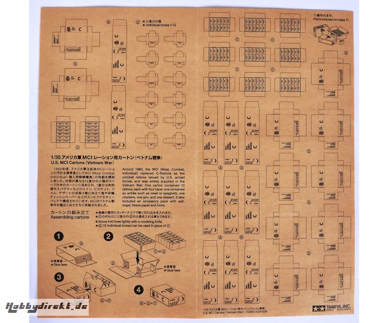 1:35 MCI Verpflegungskarton (11) Vietnam Tamiya 12685 300012685