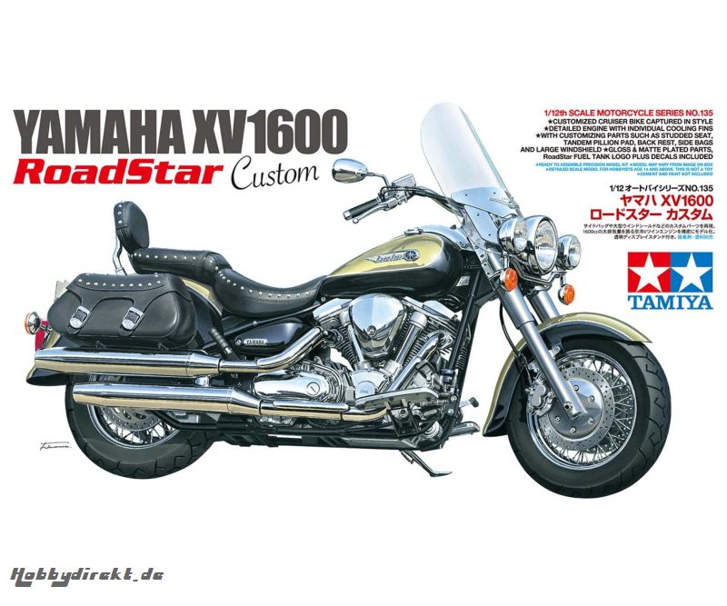 1:12 Yamaha XV1600 Roadstar Custom Tamiya 14135 300014135