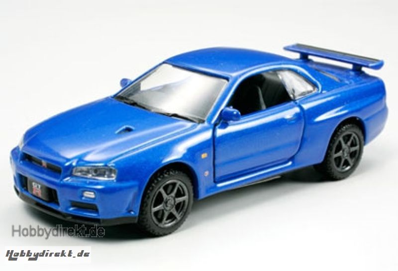 1:64 Nissan Skyline GT-R V (R34) Blau-M. Tamiya 23718 300023718