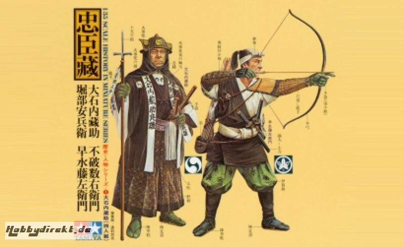 1:35 Fig.-Set Samurai Krieger (4) Tamiya 25410 300025410