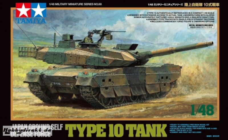 1:48 JGSDF Panzer Type 10 Tamiya 32588 300032588