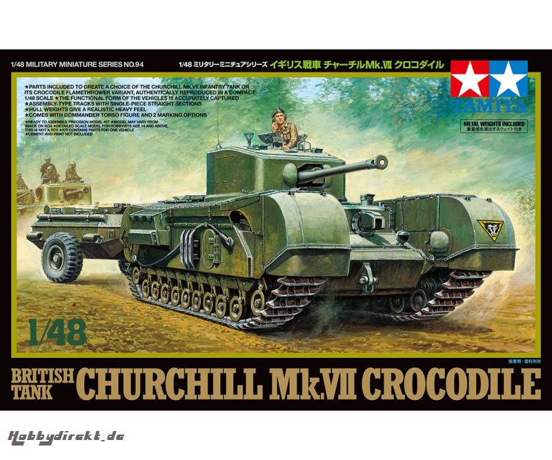 1:48 Brit.Pz. Churchill Mk.VII Crocodile Tamiya 32594 300032594