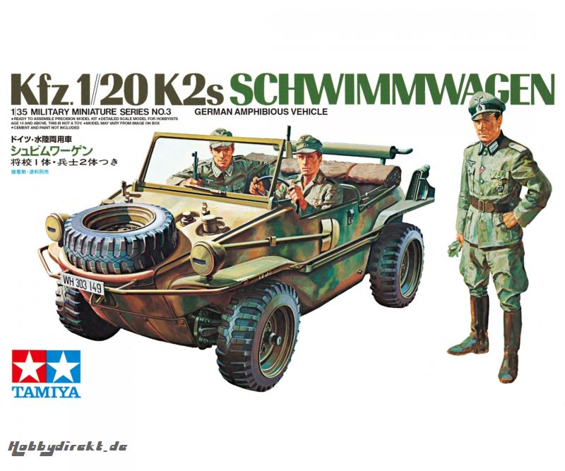 1:35 Dt. Schwimmwagen m. Besatz. (3) Tamiya 35003 300035003