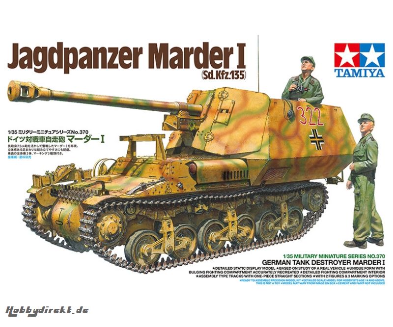 1:35 Dt. Sd.Kfz.135 Marder I Jagdpanzer Tamiya 35370 300035370