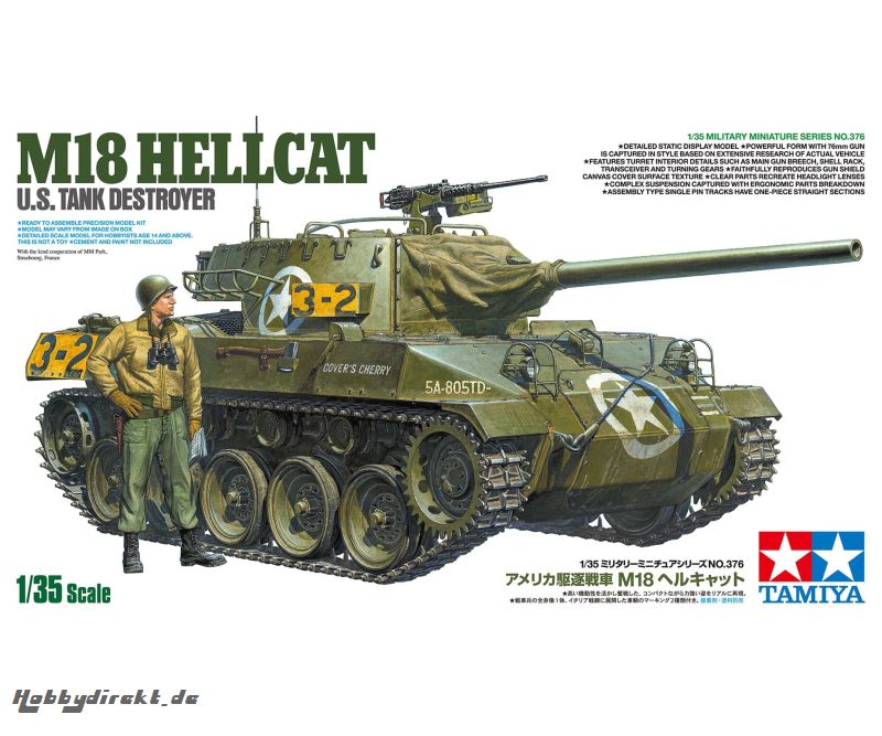 1:35 US M18 Hellcat Jagdpanzer Tamiya 35376 300035376