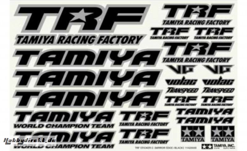 TRF Sticker C schwarz/chrom Tamiya 42246 300042246