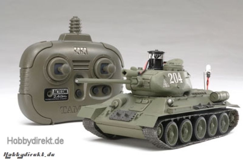 1:35 RC WWII Panzer T34-85 2.4GHz Battle Tamiya 48210 300048210