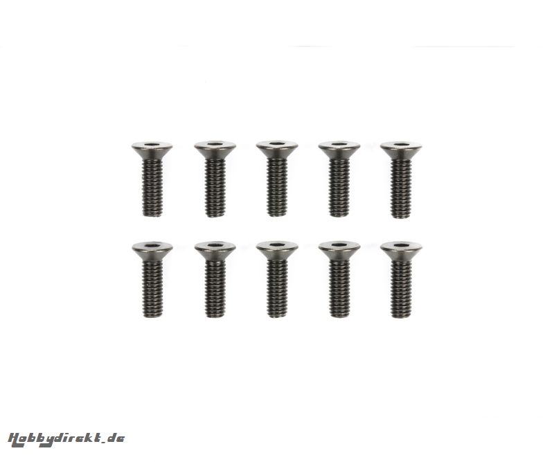 3x10mm 6-Kant-Senkk. Schraube Stahl(10) Tamiya 51629 300051629