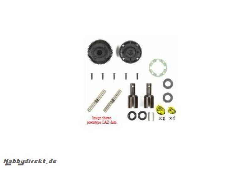 TA-06 Stahl Kegeldiff.-Satz hinten Tamiya 300054471