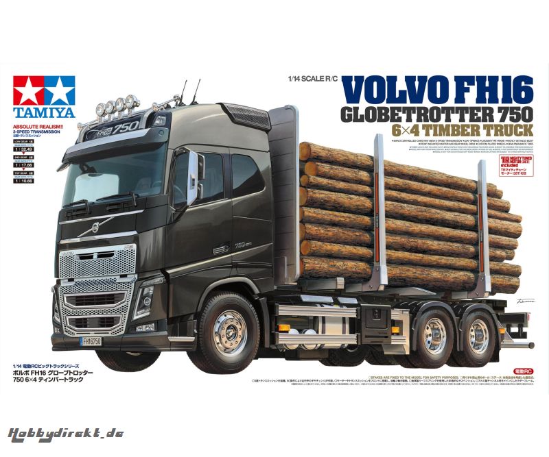 1:14 RC Volvo FH16 Holztransporter Tamiya 56360 300056360