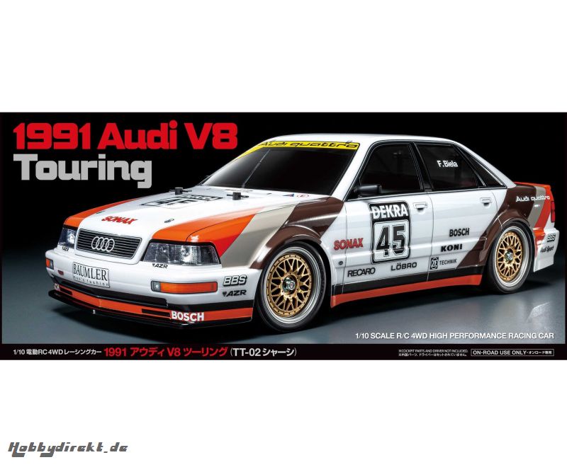 1:10 RC Audi V8 Tourenwagen (TT-02) Tamiya 58682 300058682