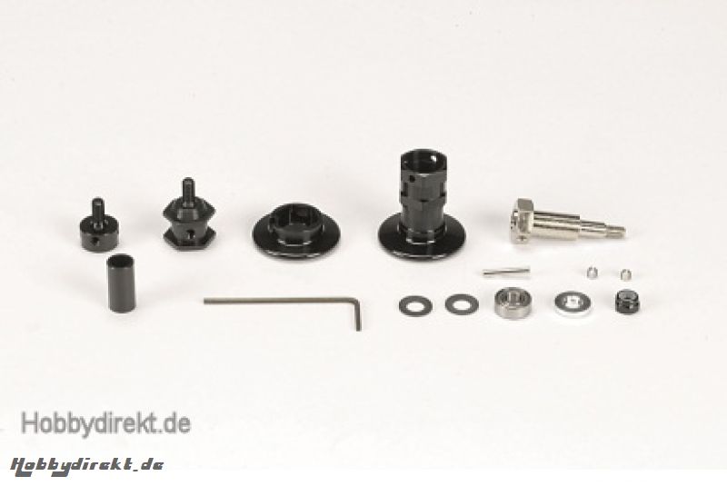 F104 Alu Diff.-Gehäuse schwarz eloxiert Tamiya 84114 300084114