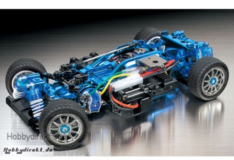 1:10 RC M-05 Pro Chassis blau verchromt Tamiya 84131 300084131