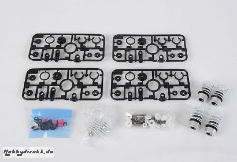 M-Chassis Alu Dämpfer Satz (4) Silber Tamiya 92227 300092227