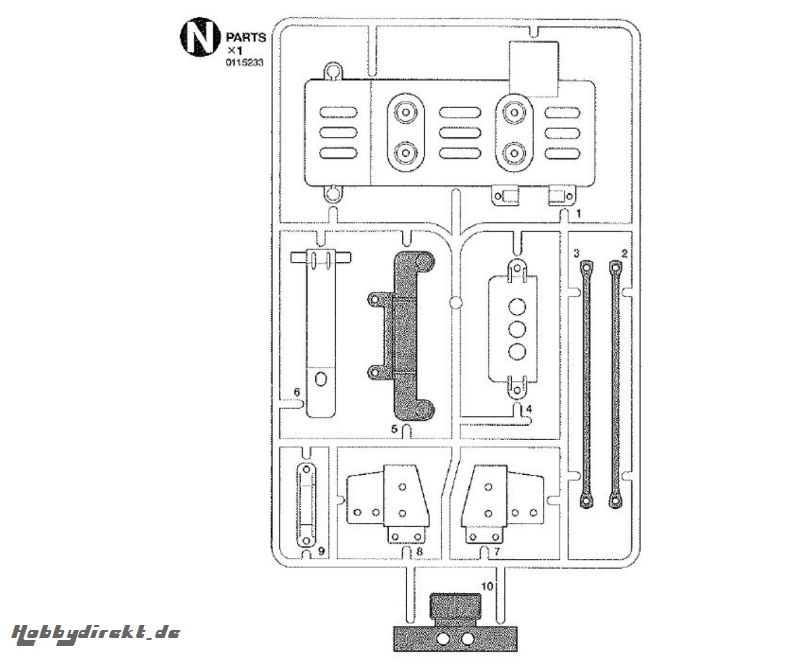 N-TEILE Tamiya 0115233