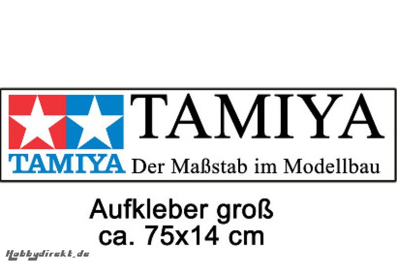 AUFKLEBER TAMIYA groß 75x14cm Tamiya 967514 300967514