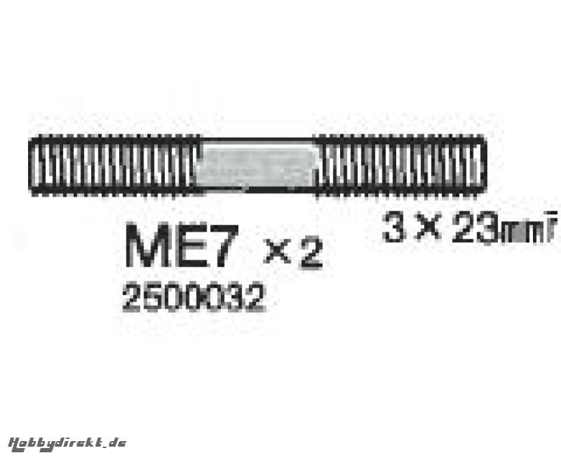 GEWINDEWELLE 3X23 MM Tamiya 2500032