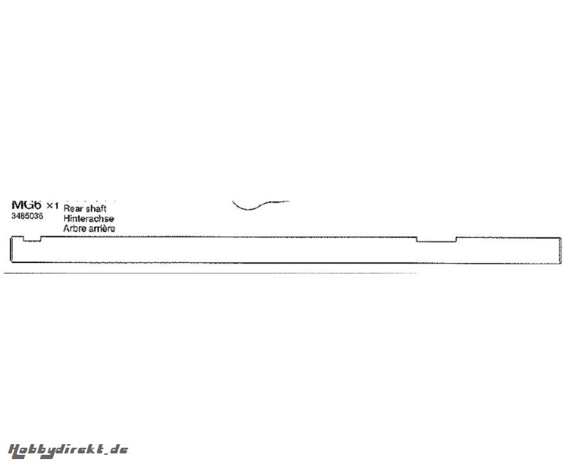 ACHSE HINTEN Tamiya 3485036