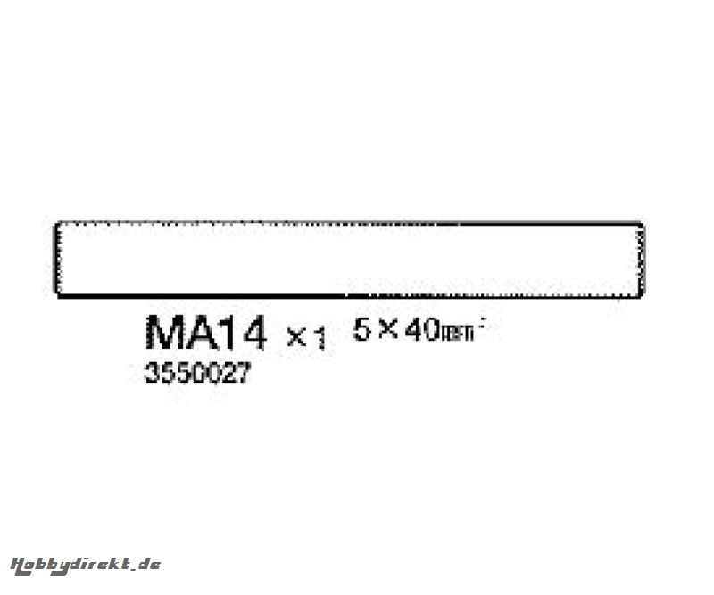 Welle 5x40mm 57736 Tamiya 3550027